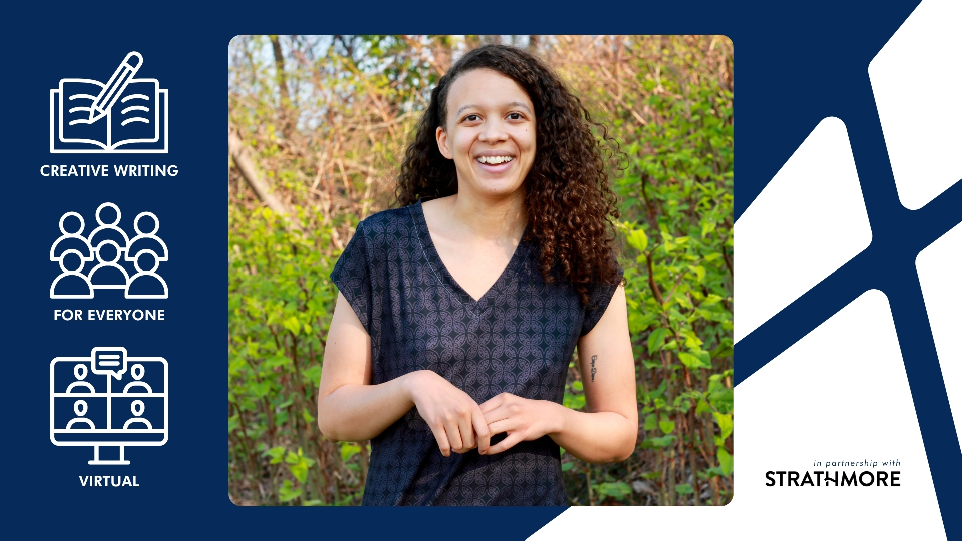 Where Does Your Grief Sit — An Online Creative Writing Workshop with Maya Williams in Partnership with Strathmore - Virtual over zoom and open to everyone.
