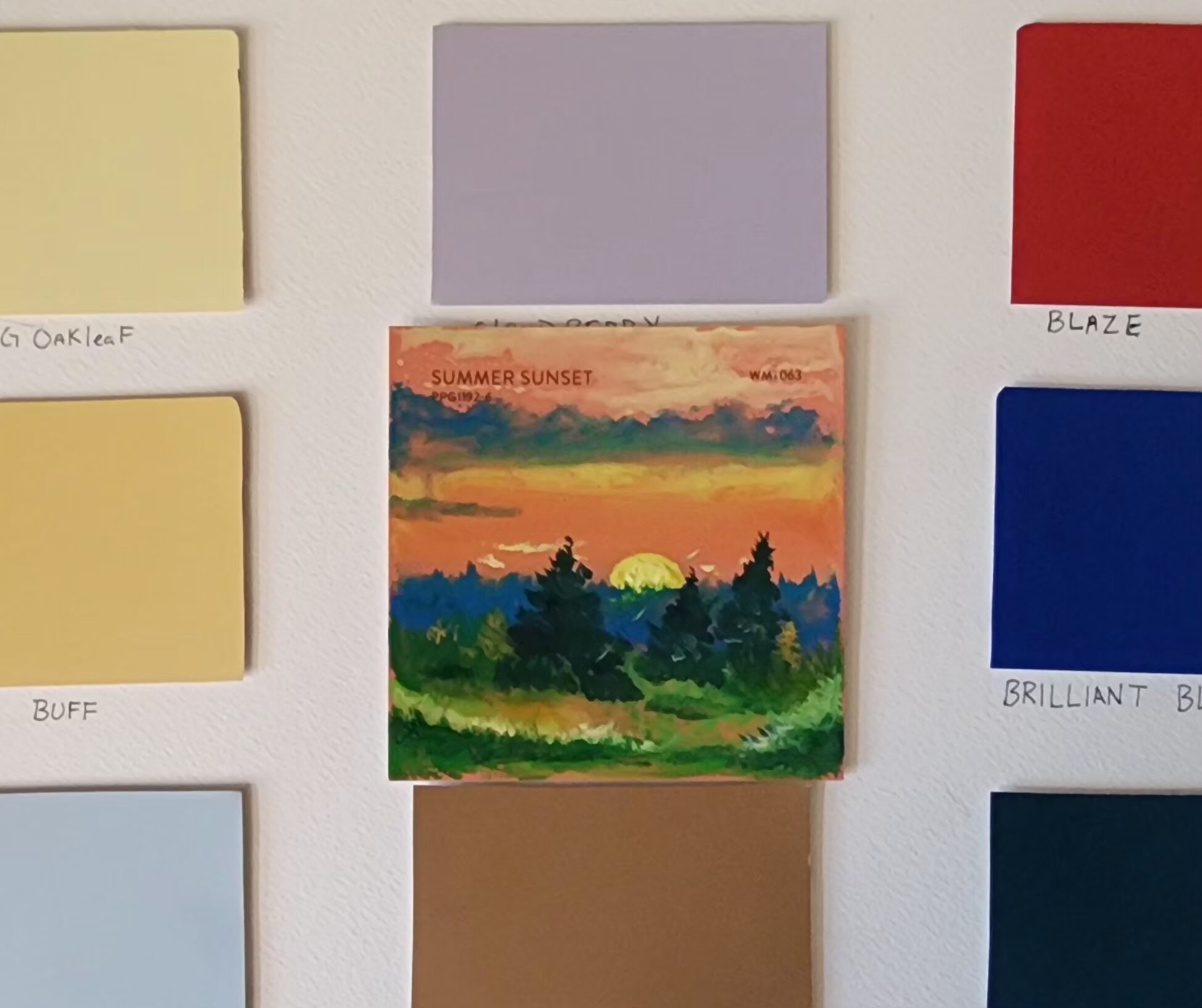 Mood and Paint Sample Cards by Shaun Smith